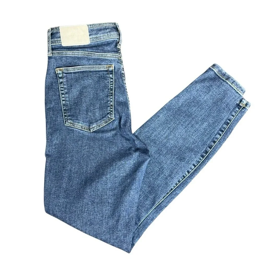 Womens Everlane Jeans The Way High Skinny 28 Reg Medium Wash Eco Modern Organic - Picture 8 of 12